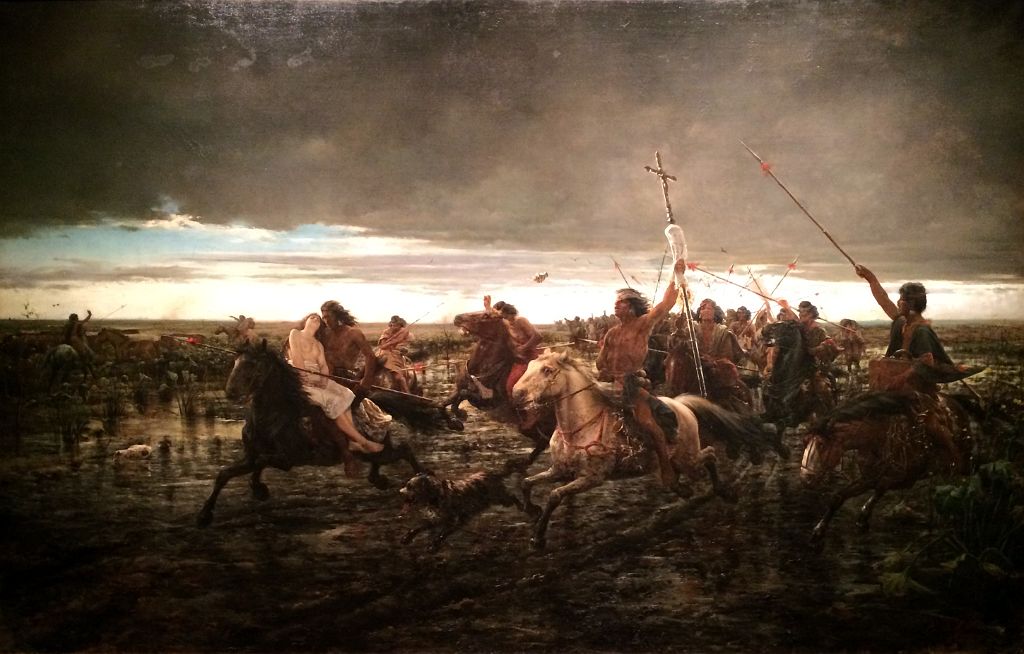 02-1 The Return of the Indian Raid La Vuelta del Malon By Angel della Valle 1892 National Museum of Fine Arts MNBA Buenos Aires
